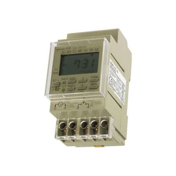 Omron Electronic Timer, Light Gray, Plastic H5F-KB