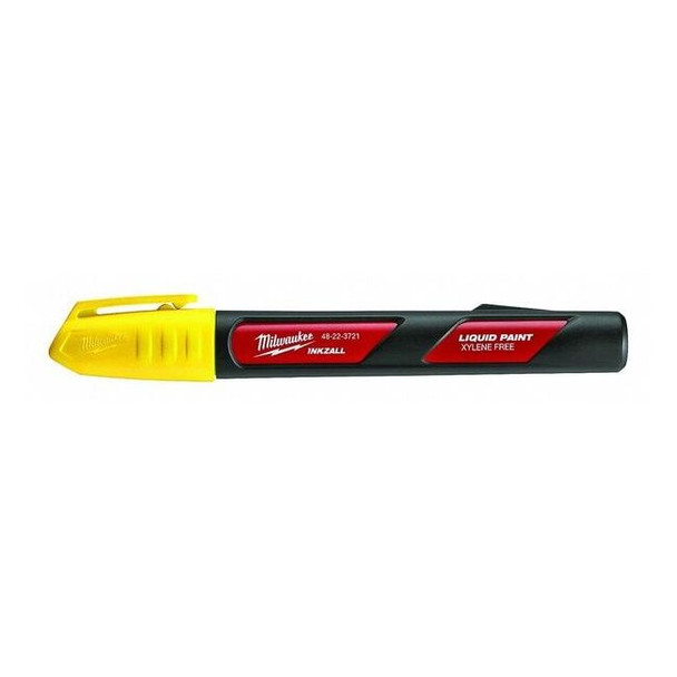 Milwaukee Tool INKZALL Yellow Liquid Paint Marker 48-22-3721