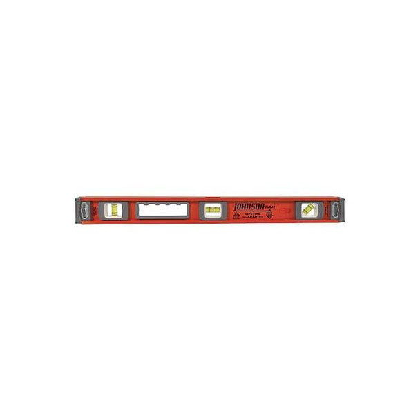 Johnson Level & Tool Aluminum Level,24 in. L,3 Vials 1254-2400