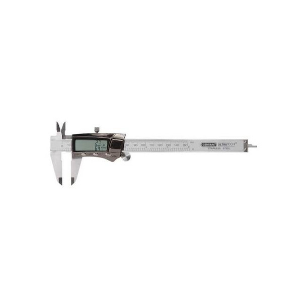 General Tools Fractional Digital Caliper,0 to 8 In 1478