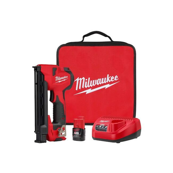 Milwaukee Tool Staple Gun, 18 ga, 12 V DC 2448-21