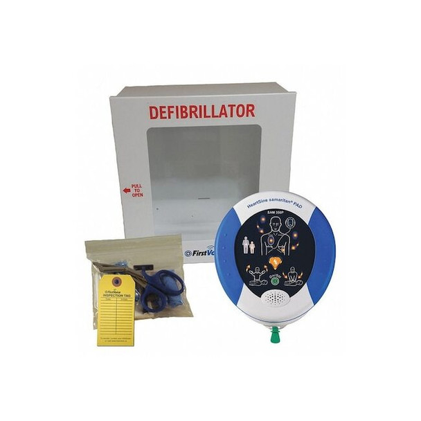 HeartSine samaritan 350P Semi-Auto w/Alarmed Cabinet & Medical Oversight Package