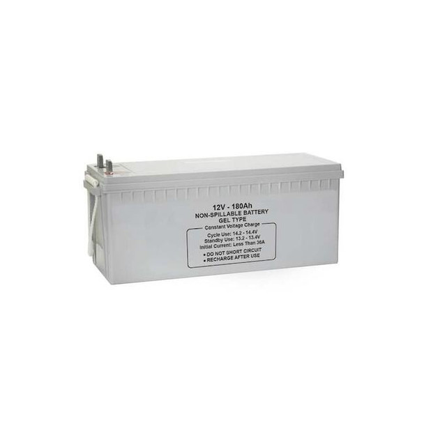 Manufacturer Varies Sealed Lead Acid Battery,12V,180Ah,GEL 47047