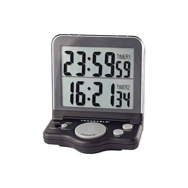 Traceable Jumbo Timer,1 In,LCD 5022