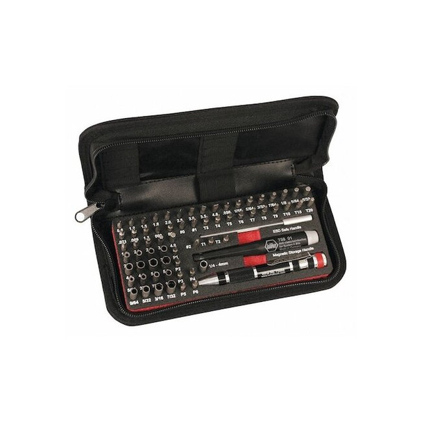 Wiha Multi-Bit Screwdriver Set,6 3/4 in L 75971