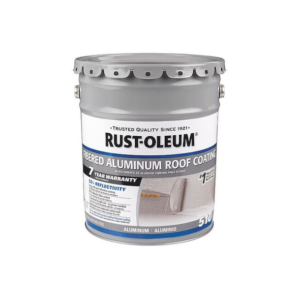 Rust-Oleum Aluminum Roof Coating,4.75 gal 301997