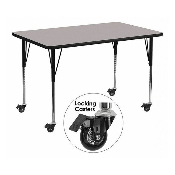 Rectangle Activity Table, Laminate, Grey