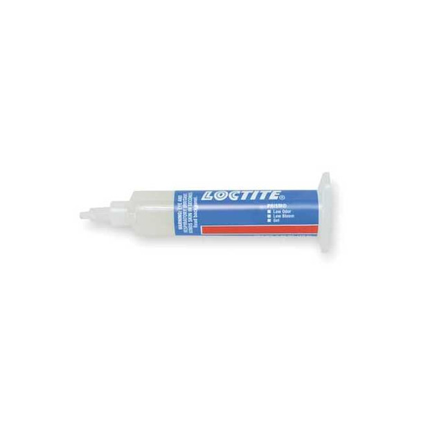 Loctite Instant Adhesive, 499 Series, Clear, 0.35 oz, Syringe 231344