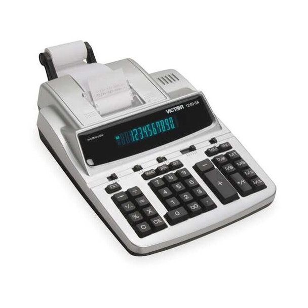 Victor Technology Desktop Calculator,Ribbon,12 Digits 1240-3A