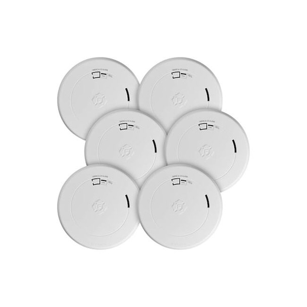 Brk Smoke/CO Alarm,1 in H,5.67 in W,PK6 SMCO210