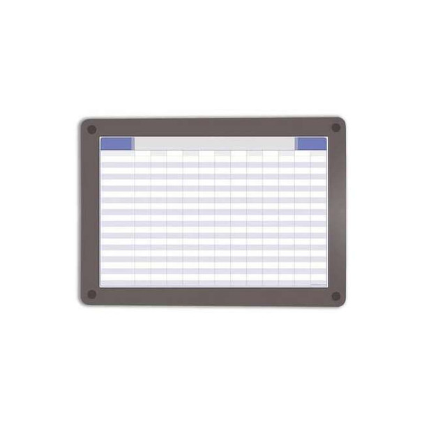 Planning Board, Glass, 18 1/2 in, 24 1/2 in, No Frame Frame, White, Gloss