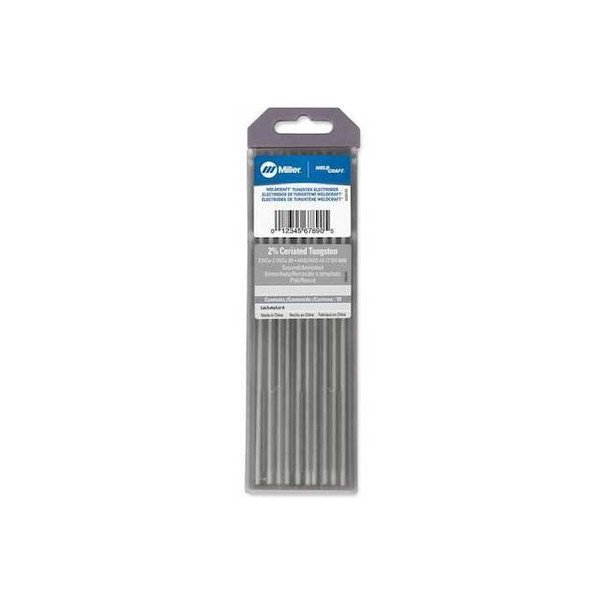 Miller Electric WELDCRAFT Gray Tungsten Electrode,PK10 WC018X7