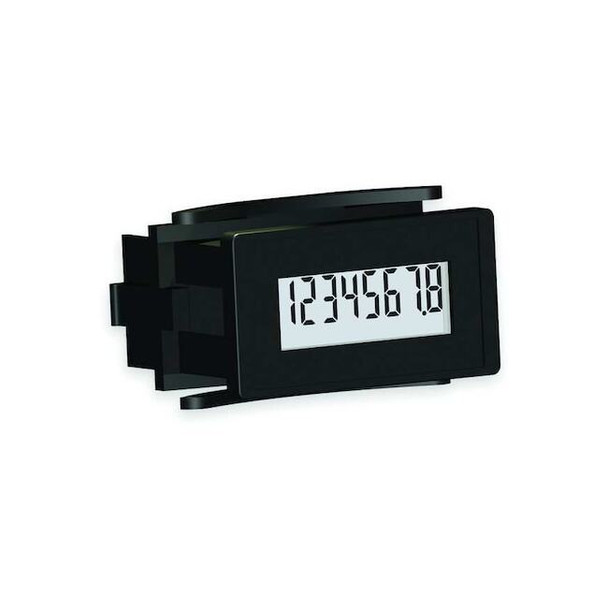 Trumeter Hour Meter,Rectangular,LCD,3-30VDC 6320-1500-0000