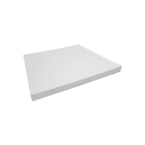 Foam Sheet, Crosslink, 12 in W, 12 in L, 1 in Thick, White