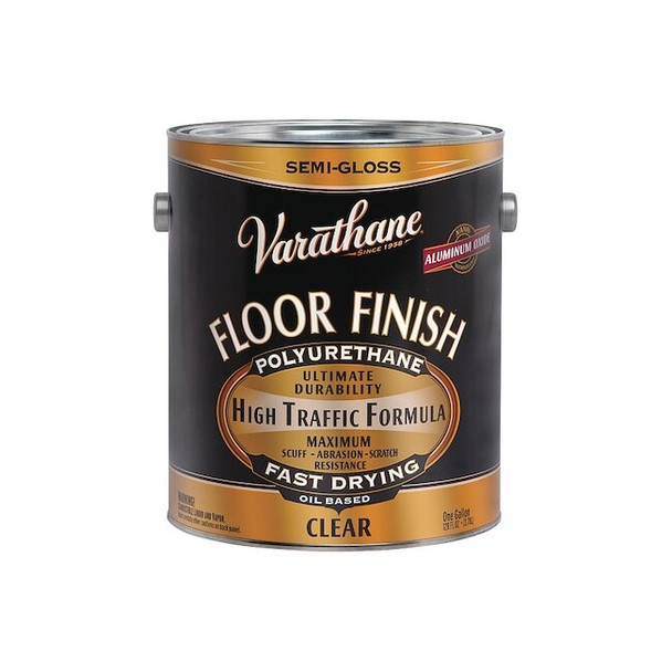 Varathane Floor Finish, Clear, Semi-Gloss, 1 gal. 130131