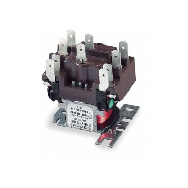 Honeywell Home Switching Relay, DPDT, NO, 24V R8222D1014