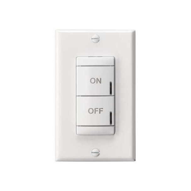 Wall Mount Sensor, Wireless, White, 450 sq ft, Fluorescent, Incandescent, LED