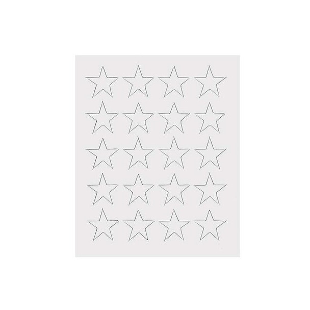 Magna Visual Magnetic Stars,3/4 In. W,White,PK20 FI-521