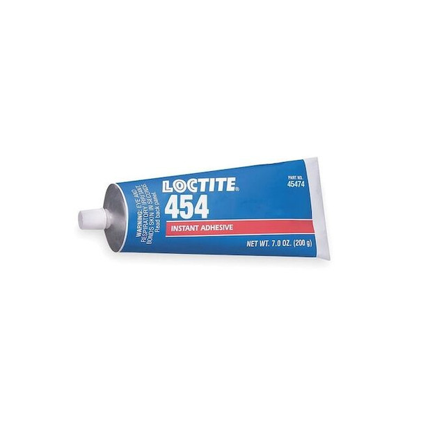 Loctite Instant Adhesive, 454 Series, Clear, 7 oz, Tube 234004