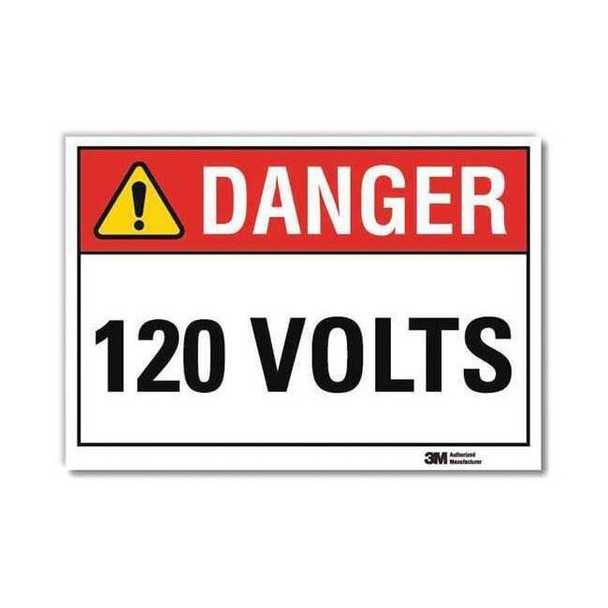 Lyle Danger Sign,Self-Adhesv Mount,10inWx7inH, U3-1004-RD_10X7 U3-1004-RD_10X7