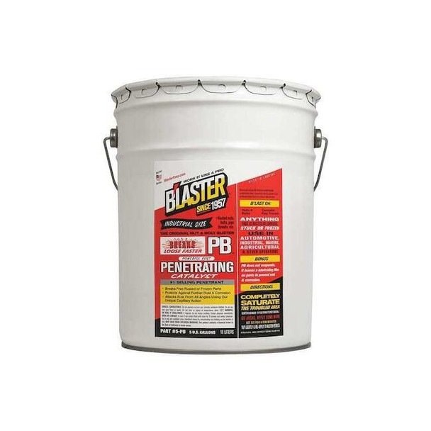 Blaster Penetrating Lubricant. Pail, 5 gal, Amber 5-PB