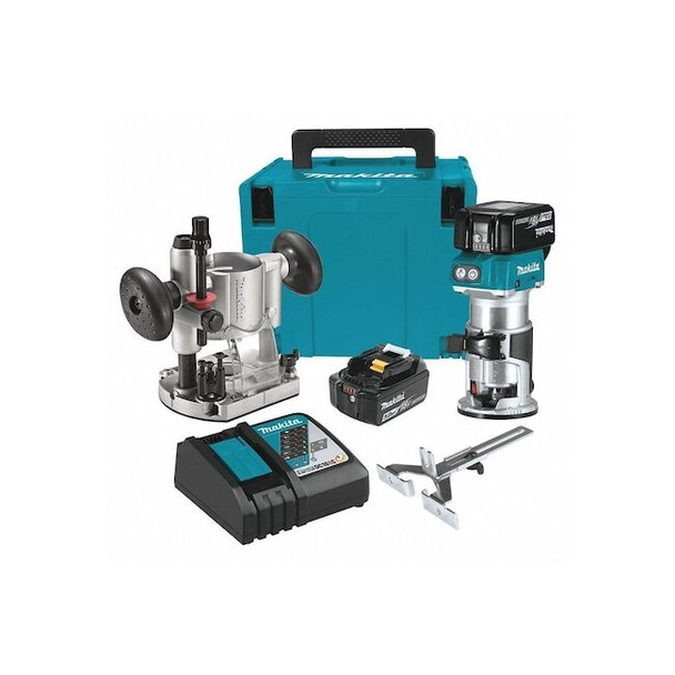 Makita 18V LXT Compact Brushless Router Kit (5.0Ah) XTR01T7
