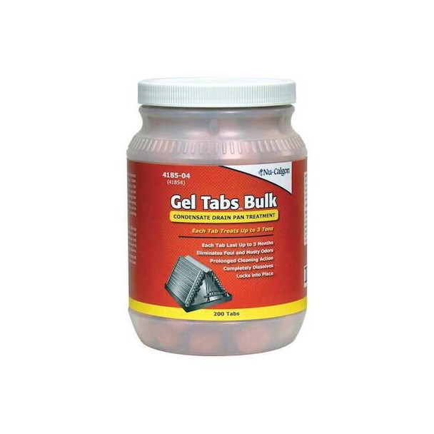 Nu-Calgon Condensate Pan Treatment, Gel Tab, 3 ton 4185-04