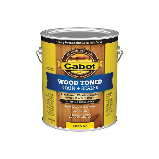 Cabot Translucent CoatingCedar,Flat,1gal 140.0003002.007