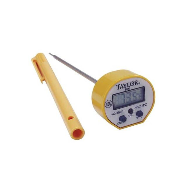 Taylor 6" LCD Digital Food Service Thermometer with -40 to 450 (F) 9842FDA