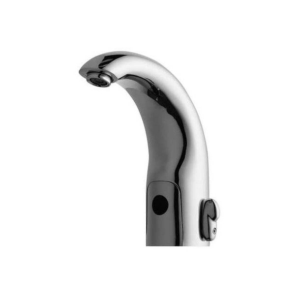 Sensor Single Hole Mount, 1 Hole Mid Arc Bathroom Faucet, Polished chrome
