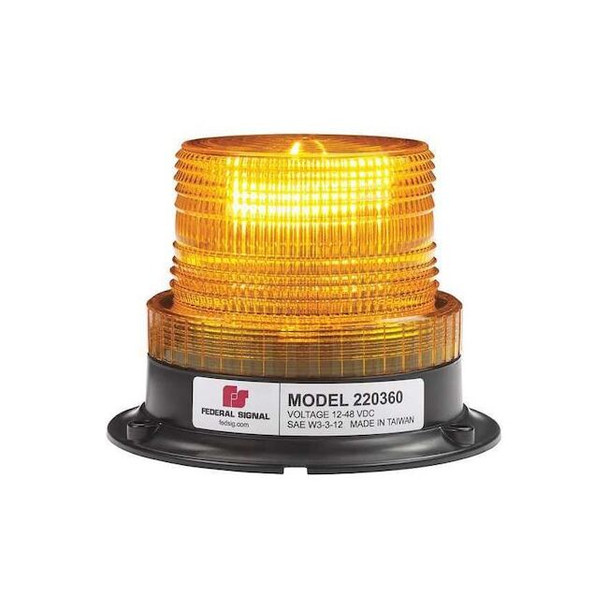 Federal Signal Beacon Light,Magnetic,5-7/64 in. H 220360-02