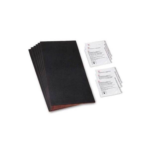 3m EZ Fix Flexible Patch, 4" x 8", Black, 5888