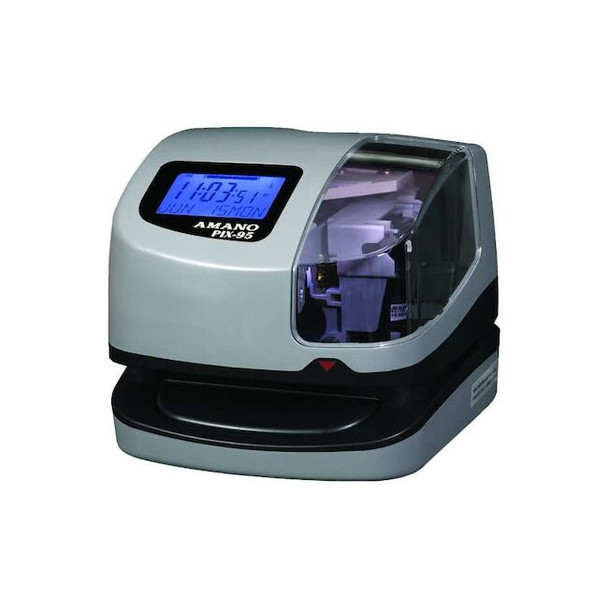 Amano Time Clock,LCD,6-11/16 in.W,6-7/64 in.H PIX-95/A421