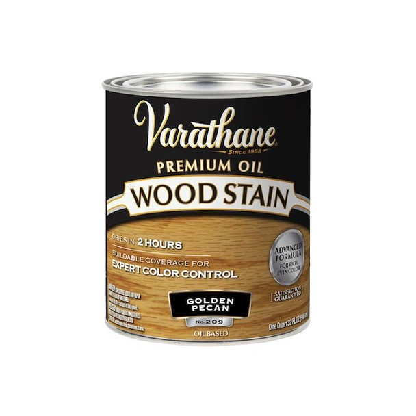 Varathane Premium Wood Stain, Oil Based, Golden Pecan, 1 Quart 211710H