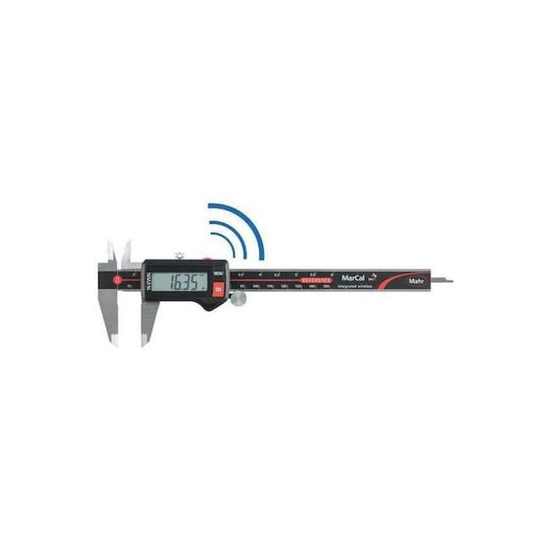 Mahr Digital Caliper,0.001 in.Res,Wireless,SS 4103403