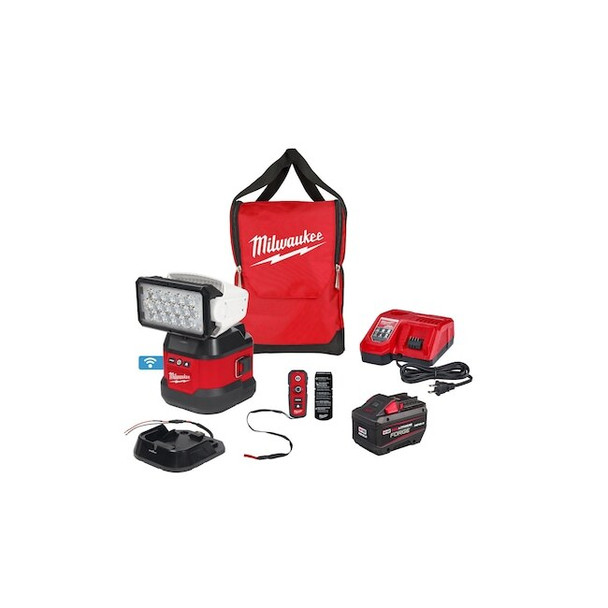 M18 Utility Remote Control Search Light Kit with Portable Base