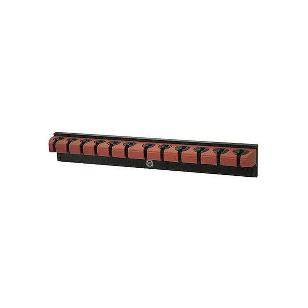 Westward Wrench Rack, Red, 15 3/4 in- L, Magnetic 5NND7
