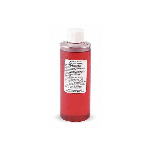 Dwyer Instruments 4 oz bottle of red gage fluid, .826 sp. gr. A-102
