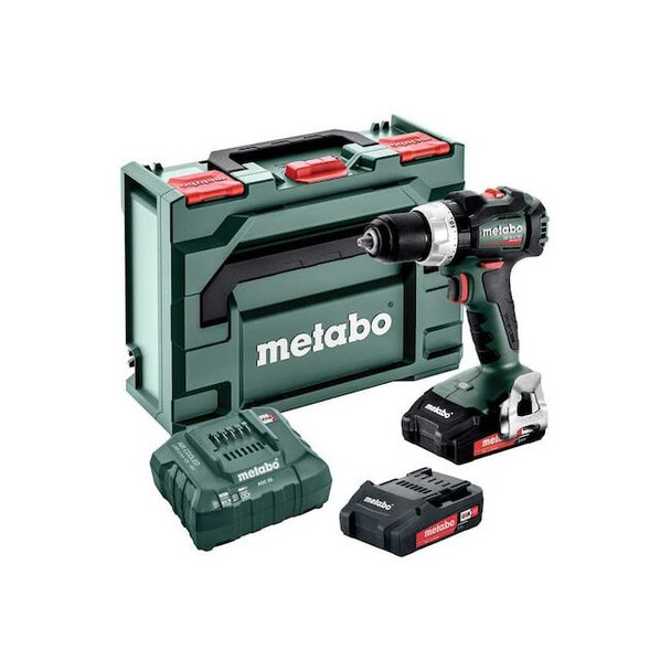 Metabo 18.0 V Hammer Drill, Battery Included, 1/2 in Chuck SB 18 LT BL 2.0Ah