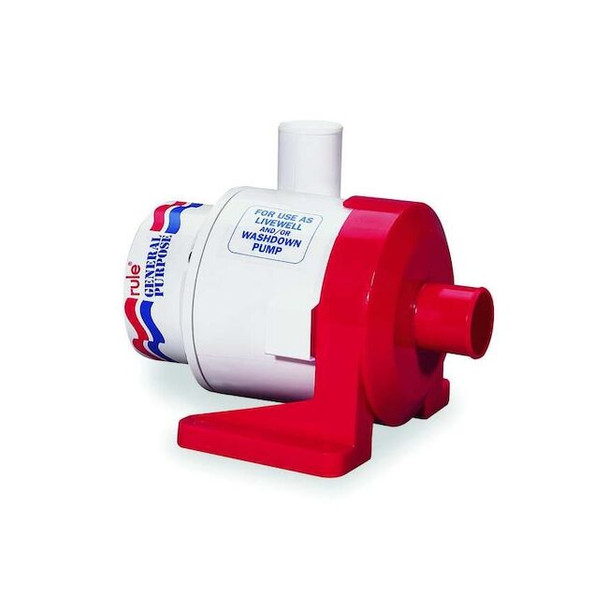 Rule Livewell Pump,12V DC,3800 gph Max 17A