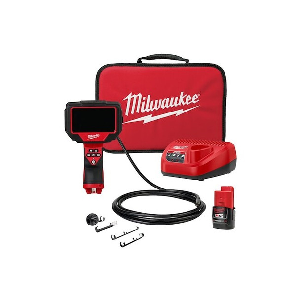 Milwaukee Tool Inspection Camera,Rechargeable Batt,10ft 2324-21