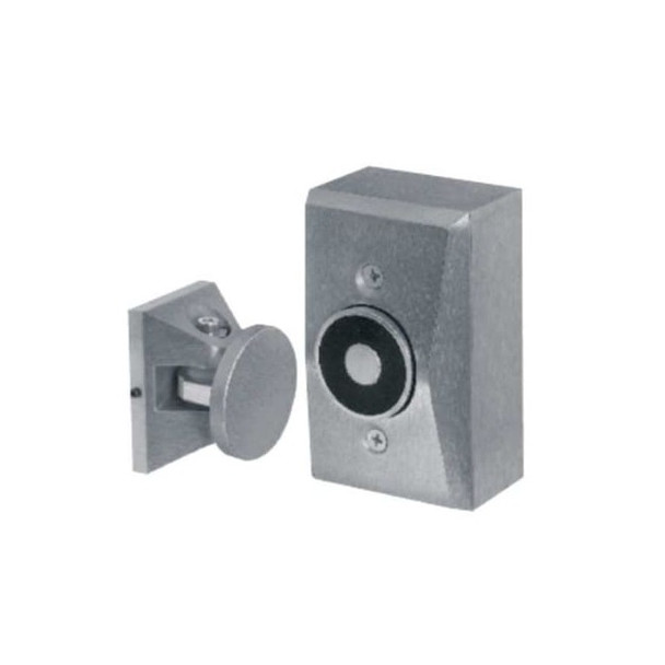 Door Holder, Electromagnetic, Wall Mount, Powder Epoxy Aluminum