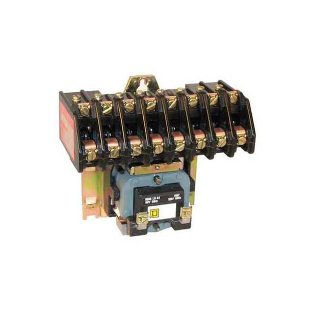Square D 277VAC Electrically Held Lighting Contactor 8P 30A 8903LO80V04