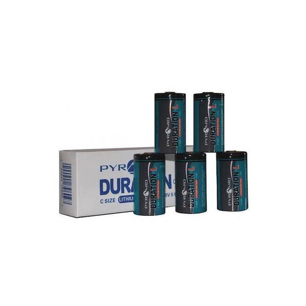 Pyramid Lithium Battery, 3.6Volt, C-Size, 5/pk 42224-5