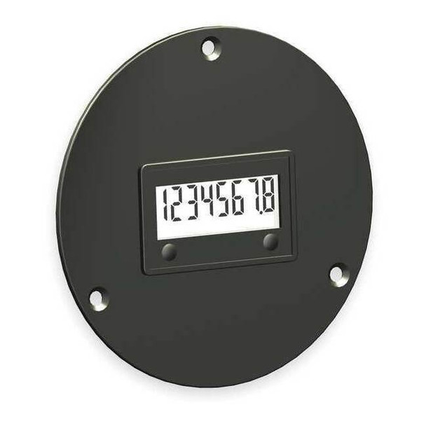 Trumeter LCD Hour Meter,3-Hole,2.87 in Flange 3410-1000