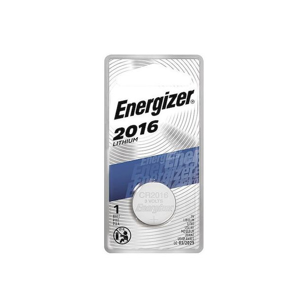 Energizer 2016 Lithium Coin Battery, 1 Pack - For Multipurpose - 3 V DC - 1 Each