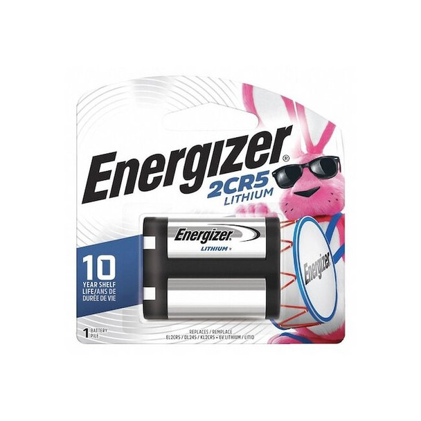 Energizer Lithium Battery, 2CR5 6V DC 1 PK EL2CR5BP