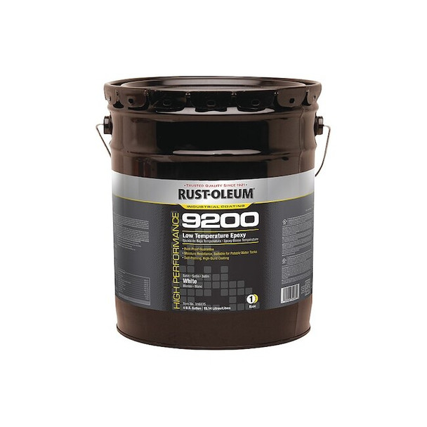 Rust-Oleum Sealer, White, Gloss, 5 gal, 200 sq ft/gal 316835