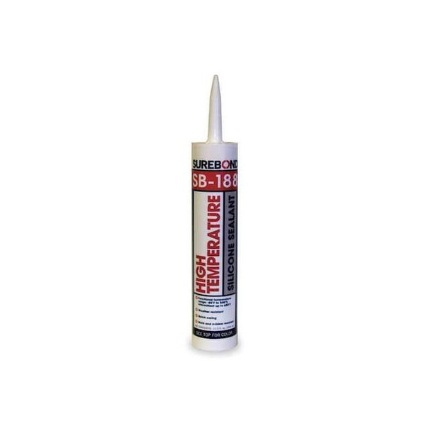 Silicone Sealant, 10 oz, Cartridge, Clear, Silicone Base, SB-188