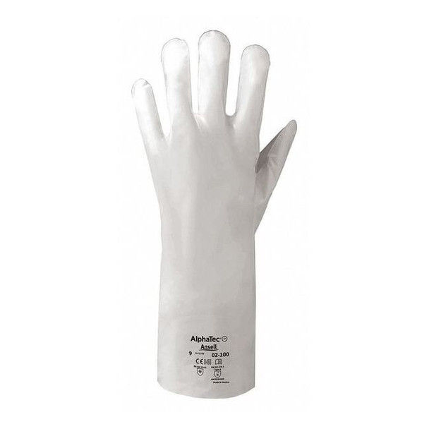 Chemical Resistant Gloves, Laminated Film, 16 in L, 2.5 mil, White, 11, 1 PR